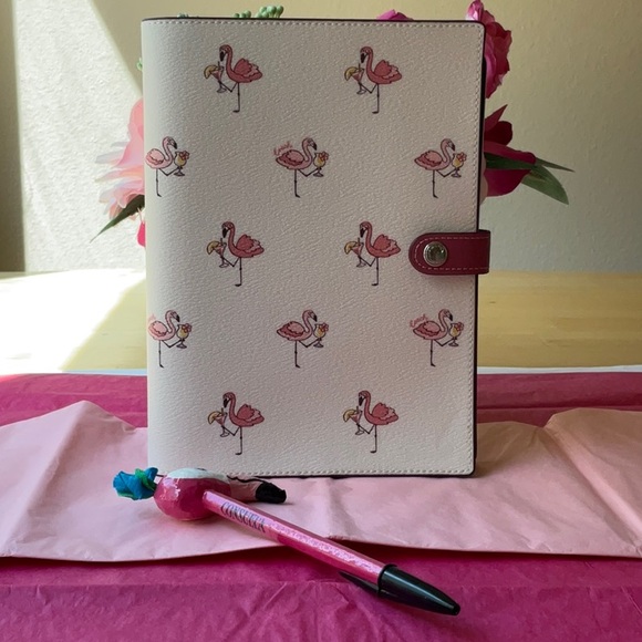 🦩 COACH FLAMINGO NOTEBOOK BUNDLE 🦩NWT 🦩 - Picture 11 of 16